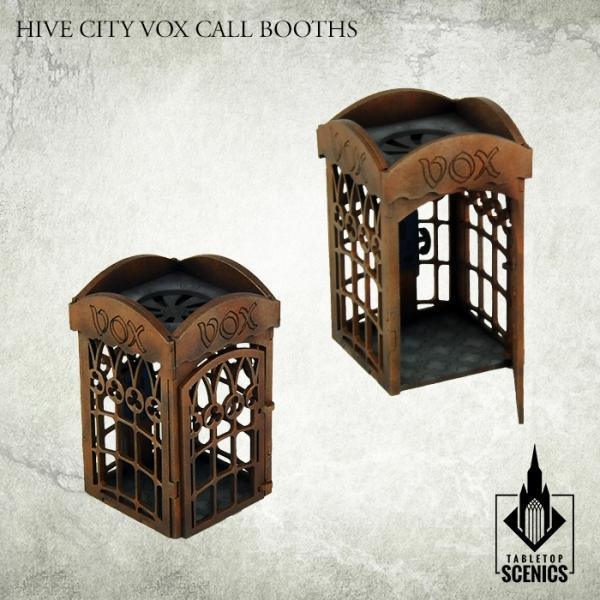 TABLETOP SCENICS Hive City Vox Call Booths - Gap Games