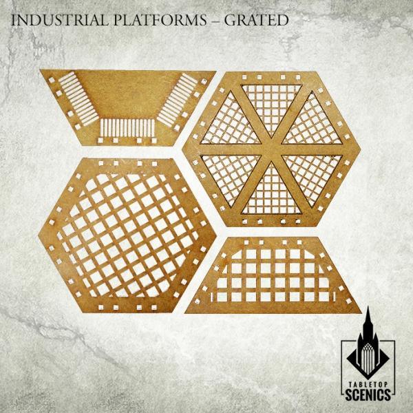 TABLETOP SCENICS Industrial Platforms - Grated - Gap Games