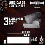 TABLETOP SCENICS Long Cargo Containers (3) - Gap Games