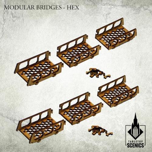 TABLETOP SCENICS Modular Bridges: Hex - Gap Games