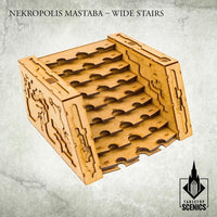 TABLETOP SCENICS Nekropolis: Immortal City - Nekropolis Mastaba - Wide Stairs - Gap Games