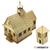 TABLETOP SCENICS Poland 1939 Church with Bell Tower - Gap Games
