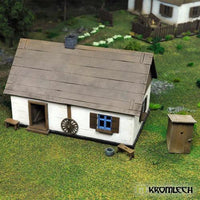 TABLETOP SCENICS Poland 1939 Wooden Cottage with Privy - Gap Games