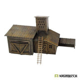 TABLETOP SCENICS Poland 1939 Wooden Shed with Rabbit Cage and Pigeon House - Gap Games