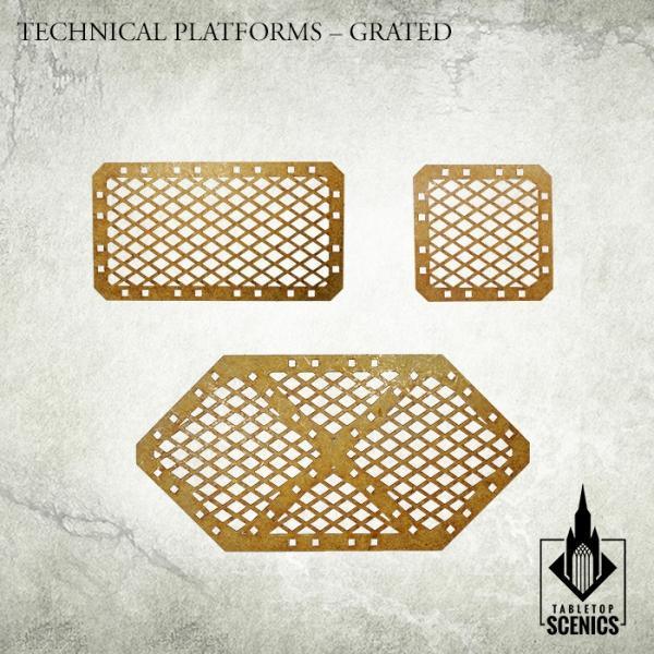 TABLETOP SCENICS Technical Platforms - Grated - Gap Games