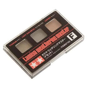 Tamiya Weathering Master F Set - Titan/Light Gun Metal/Copper - Gap Games