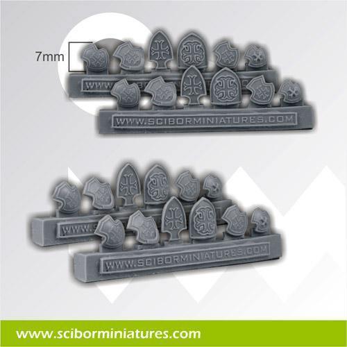 Templar Small Shields (12) - Gap Games