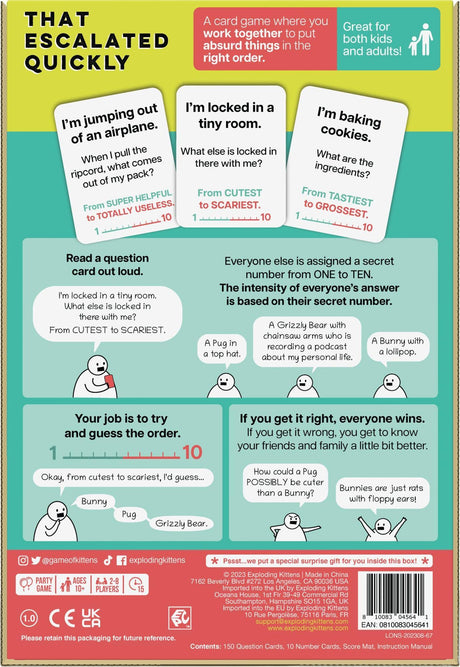 That Escalated Quickly by Exploding Kittens - Gap Games