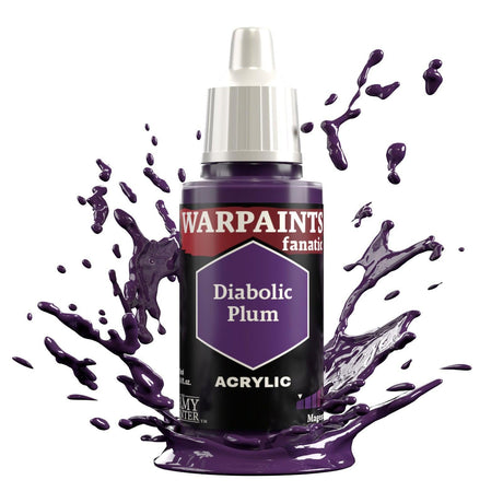 The Army Painter Warpaints Fanatic: Diabolic Plum - 18ml Acrylic Paint - Gap Games