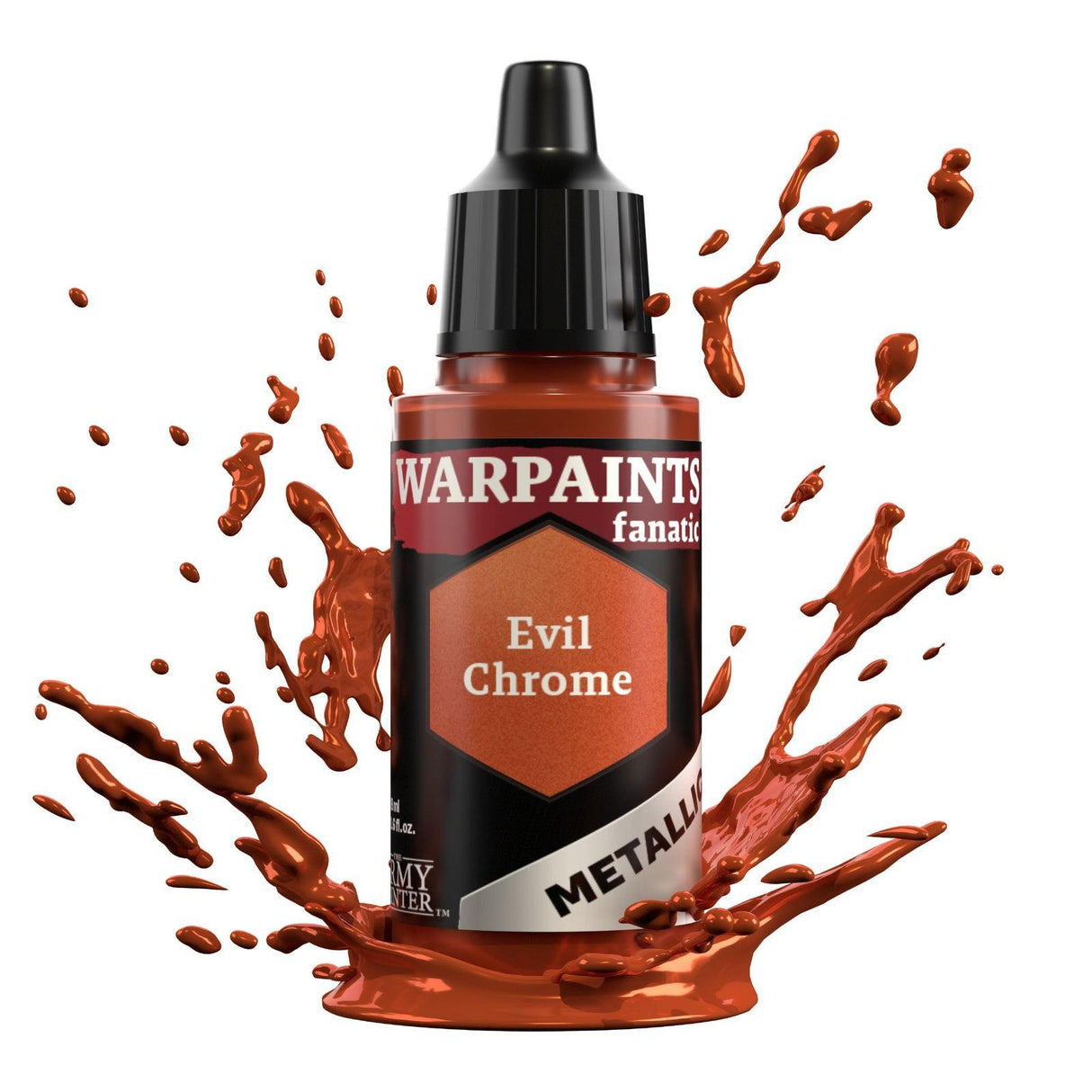The Army Painter Warpaints Fanatic Metallic: Evil Chrome - 18ml Acrylic Paint - Gap Games