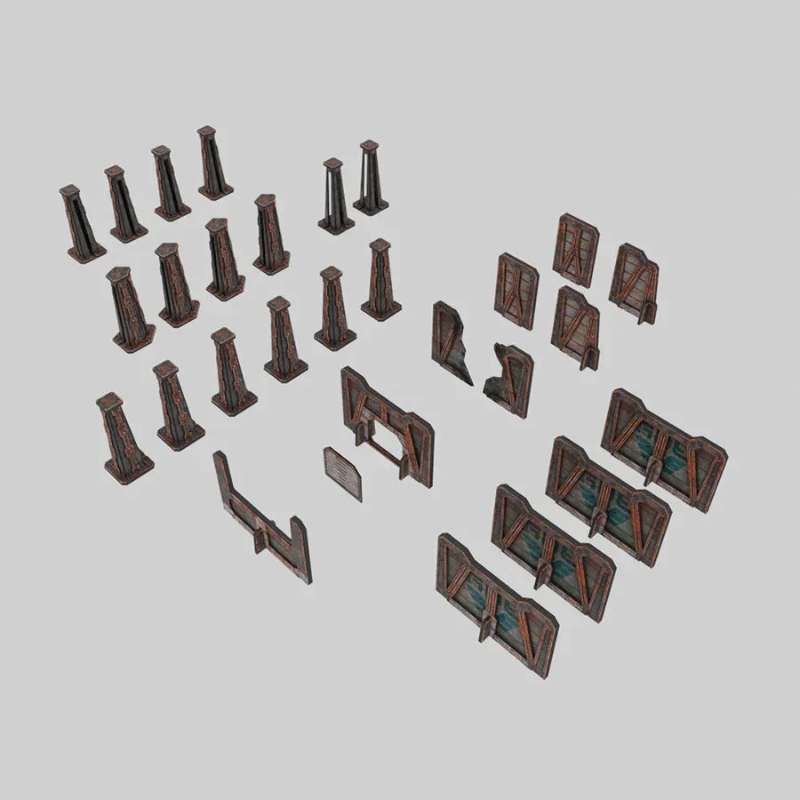 TinkerTurf Perimeter Wall - Abandoned Theme - Gap Games