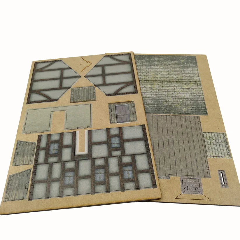 Battlefield Accessories: Tudor House 1 - 28mm (TTR)