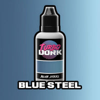 Turbo Dork Blue Steel Metallic Acrylic Paint 20ml Bottle - Gap Games