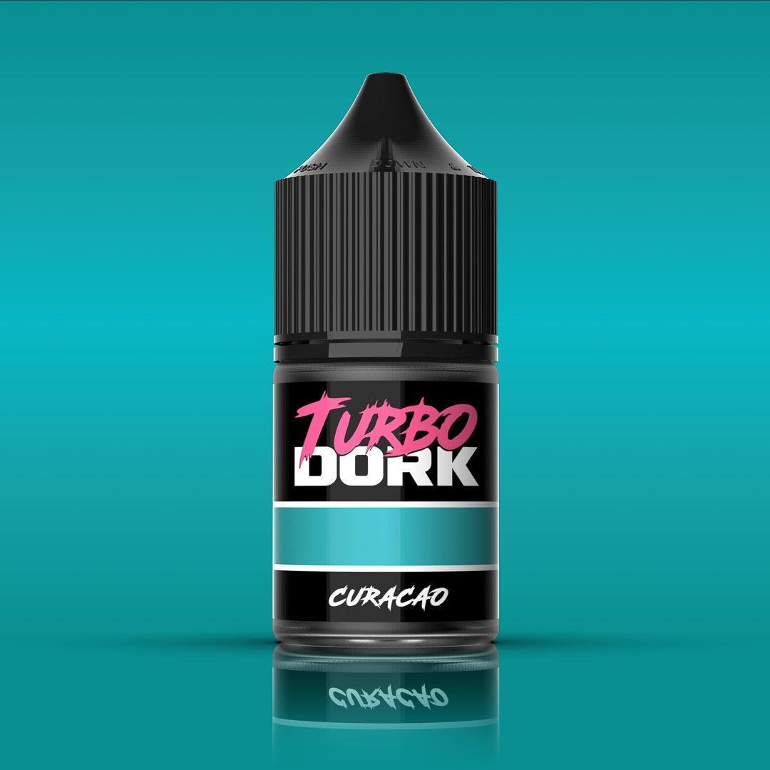 Turbo Dork - Curacao Metallic Acrylic Paint 22ml Bottle - Gap Games