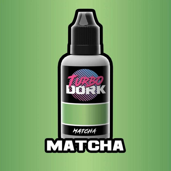 Turbo Dork Matcha Metallic Acrylic Paint 20ml Bottle - Gap Games