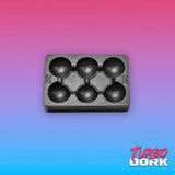 Turbo Dork - Small Black Non-Stick Silicone Dry Palette - Gap Games