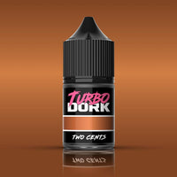 Turbo Dork - Two Cents Metallic Acrylic Paint 22ml Bottle - Gap Games