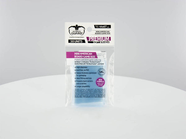 Ultimate Guard: Board Game Sleeves – Premium Soft – Mini American