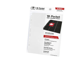 Ultimate Guard: Binder Pages – 18-Pocket Side-Loading – White (10-Pack)