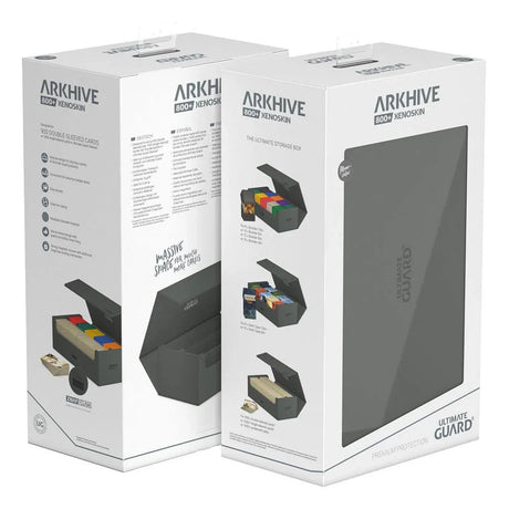 Ultimate Guard: Deck Case – XenoSkin Monocolour Arkhive Flip Case 800+ – Grey