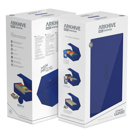 Ultimate Guard: Deck Case – XenoSkin Monocolour Arkhive Flip Case 800+ – Blue