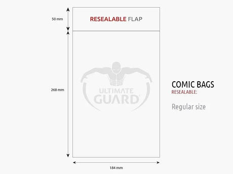 Ultimate Guard: Comic Bags – Resealable – Regular Size