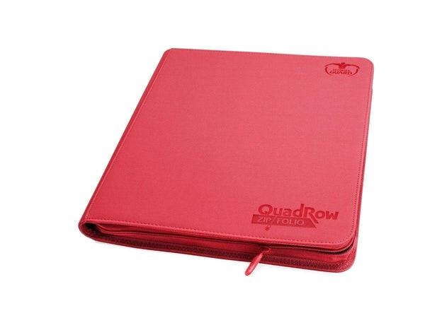 Ultimate Guard 12-Pocket QuadRow ZipFolio XenoSkin Red Folder - Gap Games