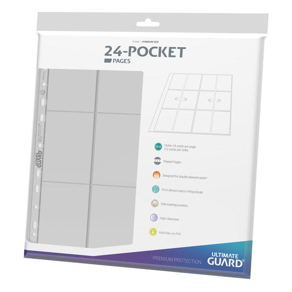 Ultimate Guard 24-Pocket QuadRow Pages Side-Loading (10) - Gap Games