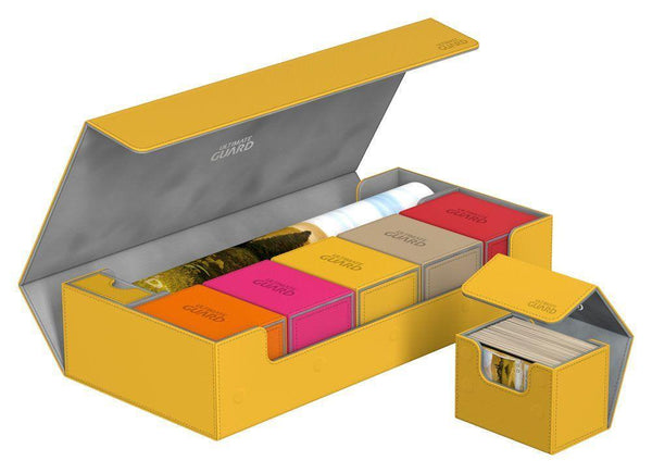 Ultimate Guard Superhive 550+ Standard Size XenoSkin Amber Deck Box - Gap Games