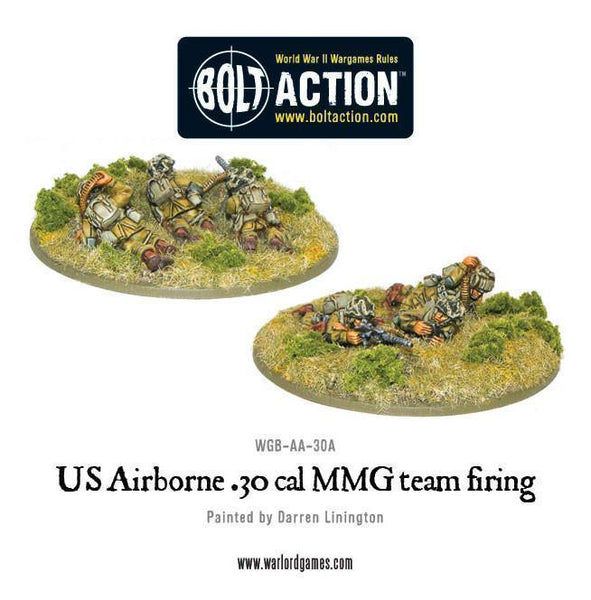 US Airborne 30 Cal MMG team firing - Gap Games