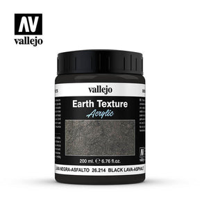 Vallejo 26214 Diorama Effects - Black Lava 200ml - Gap Games