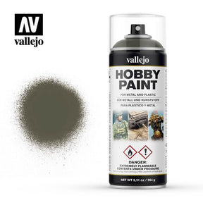 Vallejo 28003 Aerosol Russian Green 4BO 400ml Hobby Spray Paint - Pick-Up Instore Only - Gap Games
