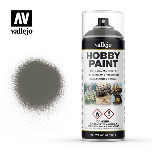 Vallejo 28006 Aerosol German Field Grey 400ml Hobby Spray Paint - Pick-Up Instore Only - Gap Games