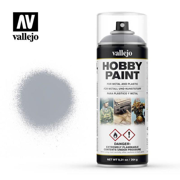 Vallejo 28021 Aerosol Silver 400ml Hobby Spray Paint - Pick-Up Instore Only - Gap Games