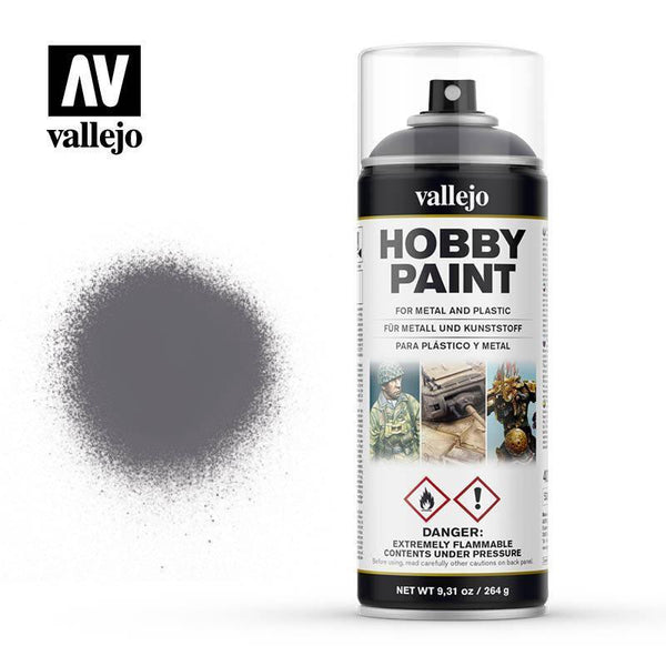 Vallejo 28031 Aerosol Gunmetal 400ml Hobby Spray Paint - Pick-Up Instore Only - Gap Games