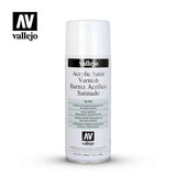 Vallejo 28532 Aerosol Satin Varnish 400ml Hobby Spray Paint - PICKUP INSTORE ONLY - Gap Games