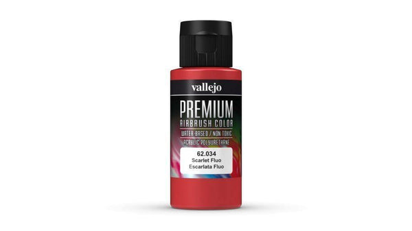 Vallejo 62034 Premium Colour - Fluorescent Scarlet 60 ml - Gap Games
