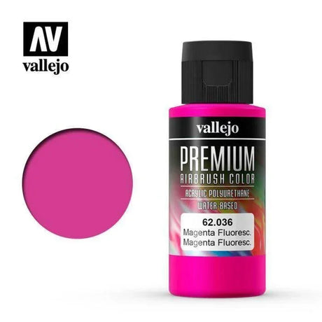 Vallejo 62036 Premium Colour - Fluorescent Magenta 60 ml - Gap Games