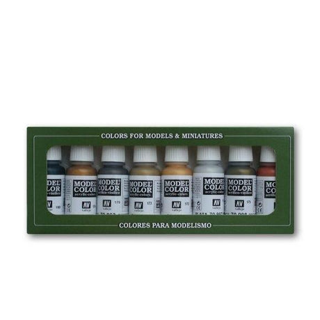 Vallejo 70118 Model Color - Metallic Colours 8 Color Set - Gap Games