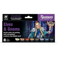 Vallejo 70242 Model Color Elves and Gnomes Acrylic 8 Colour Paint Set - Gap Games