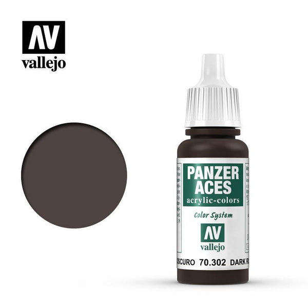 Vallejo 70302 Panzer Aces Dark Rust 17 ml Acrylic Paint - Gap Games