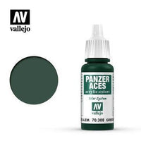 Vallejo 70308 Panzer Aces Green Tail Light 17 ml Acrylic Paint - Gap Games