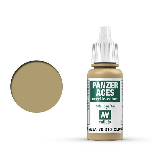 Vallejo 70310 Panzer Aces Weathered Wood 17 ml Acrylic Paint - Gap Games