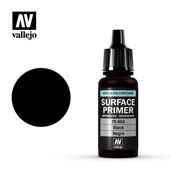 Vallejo 70602 Surface Primer Black 17 ml - Gap Games