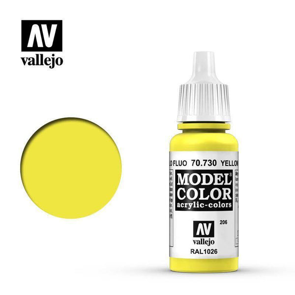 Vallejo 70730 Model Color - Fluorescent Yellow 17 ml - Gap Games