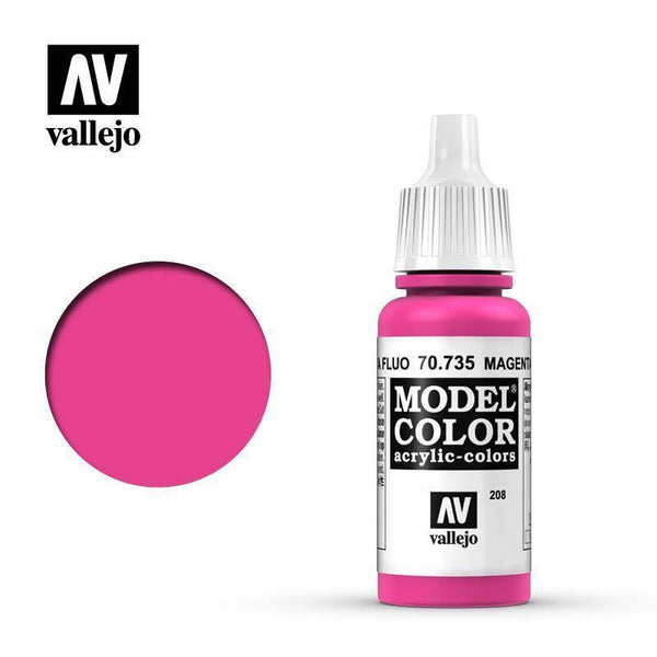 Vallejo 70735 Model Color - Fluorescent Magenta 17 ml - Gap Games