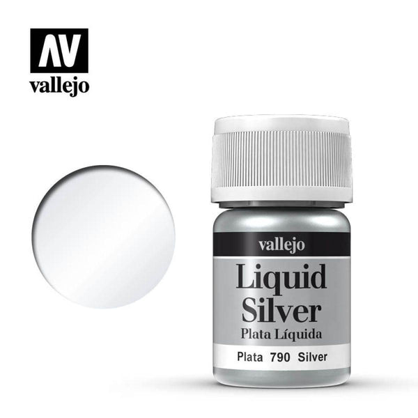 Vallejo 70790 Model Color Metallic Silver (Alcohol Base) 35 ml Acrylic Paint - Gap Games