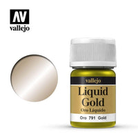 Vallejo 70791 Model Color Metallic Gold (Alcohol Base) 35 ml Acrylic Paint - Gap Games