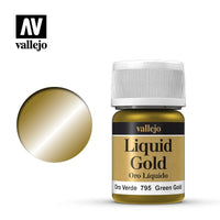 Vallejo 70795 Model Color Metallic Green Gold (Alcohol Base) 35 ml Acrylic Paint - Gap Games