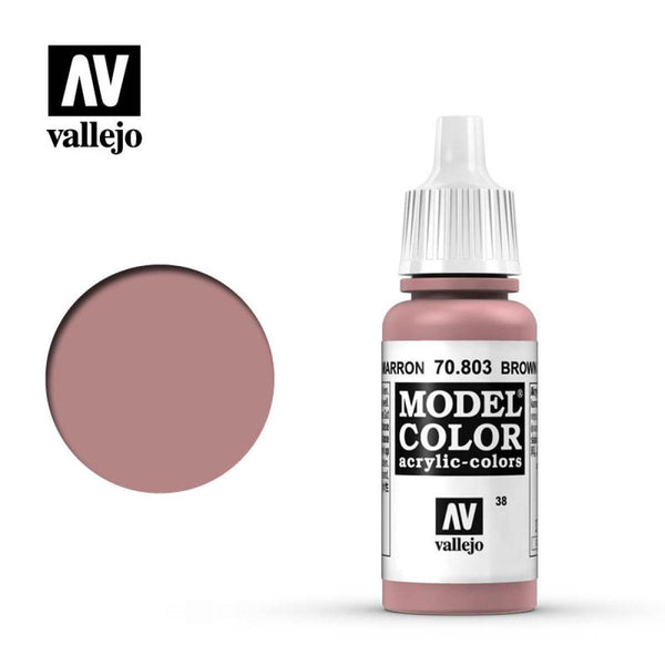 Vallejo 70803 Model Color Brown Rose 17 ml Acrylic Paint - Gap Games